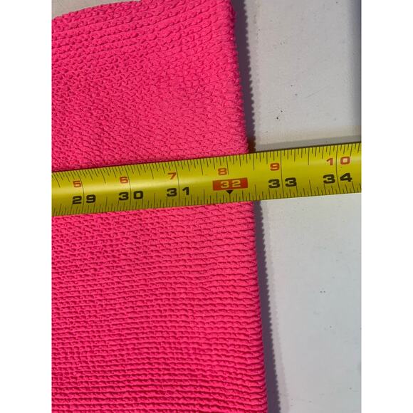 Lilly Pulitzer Stassi Knee Length Textures Scrunch Dress Large NWT Roxie Pink - Picture 9 of 11